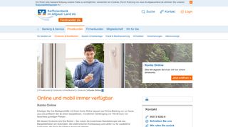 
                            5. Konto Online | Raiffeisenbank im Allgäuer Land eG