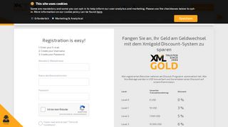 
                            2. Konto registrieren - XMLGold
