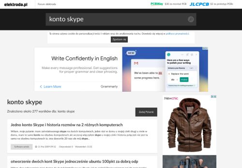 
                            13. Konto skype - tematy na elektroda.pl