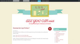 
                            2. Kontostand oder Login Probleme ? | ALL YOU CAN miet |