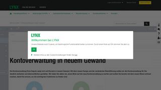 
                            6. Kontoverwaltung in neuem Gewand - LYNX