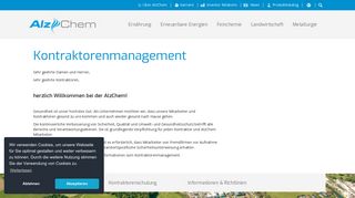 
                            6. Kontraktorenmanagement | AlzChem