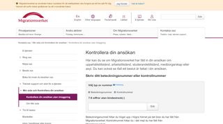 
                            2. Kontrollera din ansökan - Migrationsverket