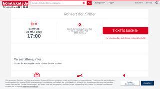 
                            13. Konzert der Kinder 28.03.2020 Tickets – Laeiszhalle Hamburg ...