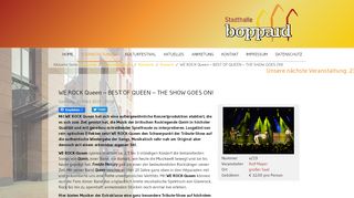 
                            5. Konzerte in der Stadthalle boppard - WE ROCK Queen – BEST OF ...