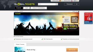 
                            4. Konzertkarten kaufen bei Global-Tickets > Ticket Shop