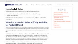 
                            4. Koodo Mobile History, Support and Phones - Compare Cellular