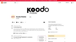 
                            6. Koodo Mobile - Reddit