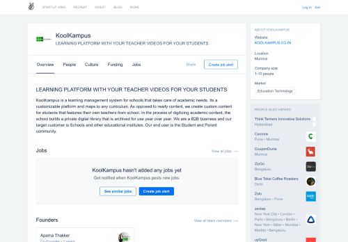 
                            8. KoolKampus Careers, Funding, and Management Team | AngelList