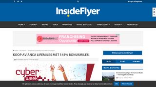 
                            11. Koop Avianca Lifemiles met 145% bonusmiles! - InsideFlyer NL