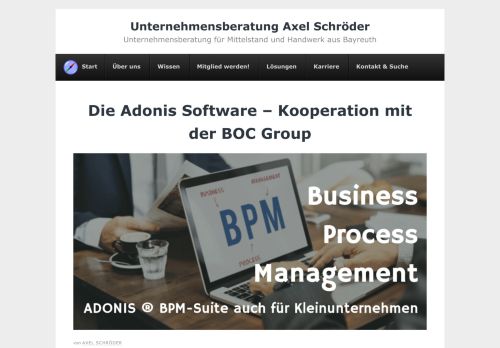 
                            12. Kooperation mit BOC Group: ADONIS ® BPM-Suite auch für ...