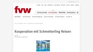 
                            9. Kooperation mit Schmetterling Reisen - FVW.de
