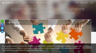 
                            6. Kooperation mit World4You und Aufnahme Telekom ... - rankingCoach