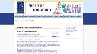 
                            6. Kooperationspartner: DMRZ - Deutscher Pflegeverband eV