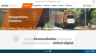 
                            3. Kooperationsplattform | BSH Hausgeräte GmbH - BSH Group