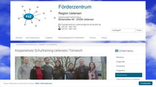 
                            8. Kooperatives Schultraining Uetersen/ Tornesch - www.foerderzentrum ...