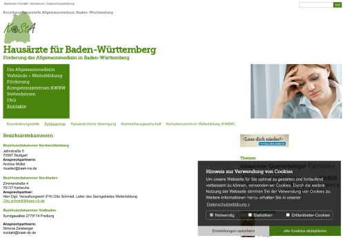 
                            11. Koordinierungsstelle Allgemeinmedizin Baden-Württemberg ...