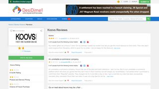 
                            3. Koovs Reviews, Koovs.com online shopping reviews, Rating, Fraud ...