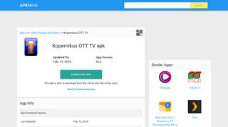 
                            11. Kopernikus OTT TV Apk Download latest version - com.morescreens ...