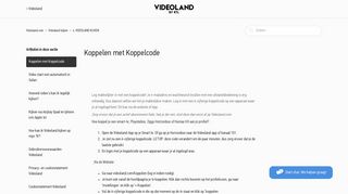 
                            4. Koppelen met Koppelcode – Videoland.com