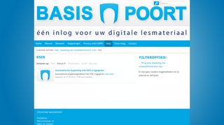 
                            8. Koppeling met schooladministratie (LAS) > Esis - Basispoort