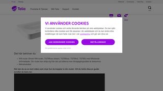 
                            3. Koppla in bredband via fiber med wifi-router - Telia