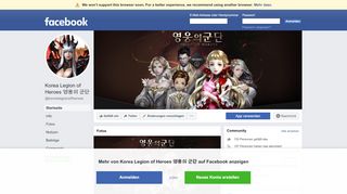 
                            6. Korea Legion of Heroes 영웅의 군단 - Startseite | Facebook