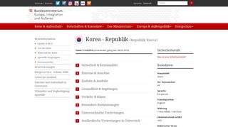
                            4. Korea - Republik – BMEIA, Außenministerium Österreich
