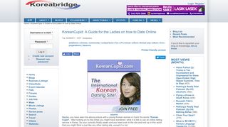 
                            10. KoreanCupid: A Guide for the Ladies on how to Date Online ...