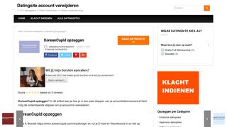 
                            8. KoreanCupid opzeggen - Datingsite account verwijderen