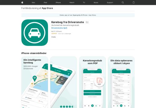 
                            4. Kørebog fra Driversnote i App Store - iTunes - Apple