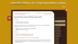 
                            4. Koreksi Data Simtun 09 November 2018 | dispendik.(GTK)Guru dan ...