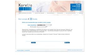 
                            1. Korelio - Votre compte en ligne - login