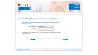 
                            4. Korelio - Votre compte en ligne - Mot de passe