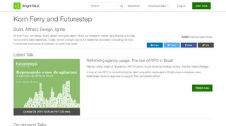 
                            12. Korn Ferry and Futurestep - BrightTALK