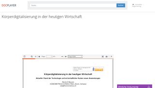 
                            6. Körperdigitalisierung in der heutigen Wirtschaft - PDF - DocPlayer.org