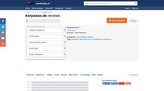 
                            5. korpozoo.de Review SEO, Worth, Html, IP and DNS reports & Analysis