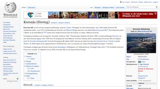 
                            7. Korsnäs (företag) – Wikipedia