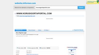
                            3. korusigortaportal.com at WI. Koru Sigorta Login - Website Informer