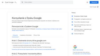 
                            7. Korzystanie z Dysku Google - Komputer - Dysk Google - Pomoc