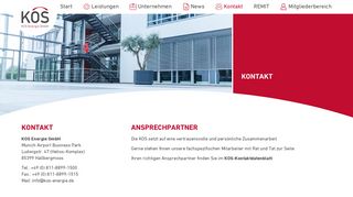 
                            12. KOS Kooperationsgesellschaft - Ansprechpartner - KOS Energie GmbH