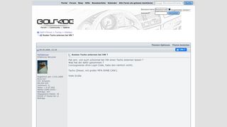 
                            7. Kosten Tacho anlernen bei VW ? - Golf 4 Forum - Golf4.de