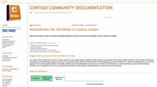 
                            5. Kostenfreies SSL Zertifikat in Contao nutzen – Contao Community ...