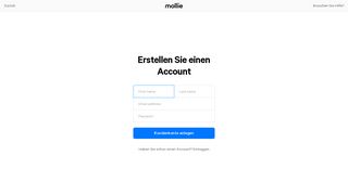 
                            2. Kostenlos anmelden und sofort loslegen - Mollie