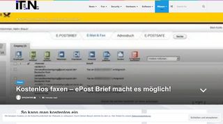 
                            4. Kostenlos faxen – ePost Brief macht es möglich! - ITler.NET