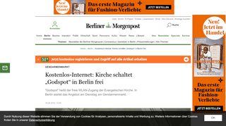 
                            4. Kostenlos-Internet: Kirche schaltet „Godspot“ in Berlin frei - Berlin ...