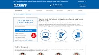 
                            3. Kostenlos registrieren beim CHECK24-Partnerprogramm