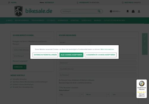 
                            13. Kostenlos registrieren - bikesale.de - Dein Fahrradmarktplatz