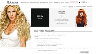 
                            7. Kostenlose BeautyClub - Anmelden & Profitieren - Hair dreams