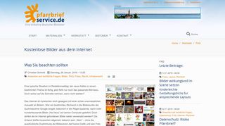 
                            5. Kostenlose Bilder aus dem Internet | Pfarrbriefservice.de